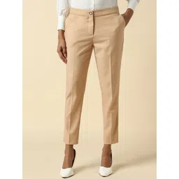 allen solly woman Allen Solly Women Regular Fit Mid-Rise Trousers-picture-32