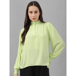 Allen Solly Woman High Neck Puff Sleeves Top-picture-41