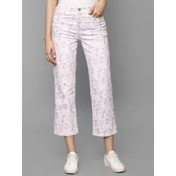 Allen Solly Woman Mid-Rise Flared Cotton Jeans-picture-28