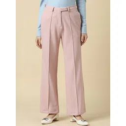 Allen Solly Woman Mid-Rise Pleated Trouser-picture-32