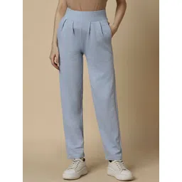 Allen Solly Woman Mid Rise Pleated Trousers-picture-39