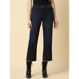 Allen Solly Woman Mid Rise Pure Cotton Cropped Jeans-picture-34