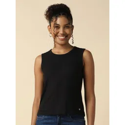 Allen Solly Woman Solid Round Neck T-shirt-picture-31