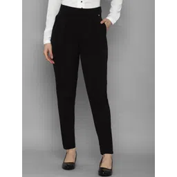 Allen Solly Woman Women Black Pleated Trousers-picture-28