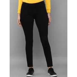 Allen Solly Woman Women Black Slim Fit Cotton Jeans-picture-25