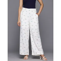 Allen Solly Woman Women Floral Printed High-Rise Trousers-picture-26