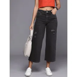 Allen Solly Woman Women High-Rise Mildly Distressed Jeans-picture-31