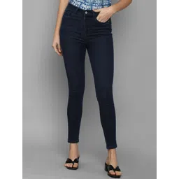 Allen Solly Woman Women Navy Blue Skinny Fit Jeans-picture-19