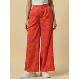 Allen Solly Woman Women Printed Pleated Regular Trouser-picture-21