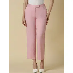 Allen Solly Woman Women Regular Fit Solid Formal Trousers-picture-17