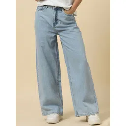 Allen Solly Woman Women Relaxed Fit High-Rise Light Fade Jeans-picture-35