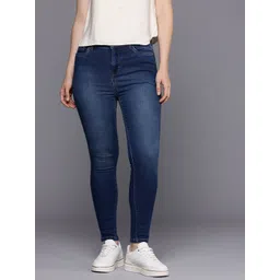 Allen Solly Woman Women Skinny Fit High-Rise Light Fade Stretchable Jeans-picture-34