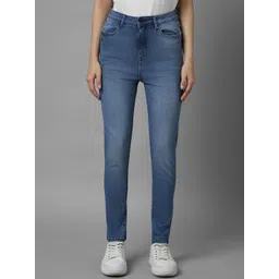 Allen Solly Woman Women Skinny Fit Mid-Rise Light Fade Stretchable Jeans-picture-22