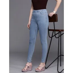 Allen Solly Woman Women Super Skinny Fit High-Rise Stretchable Jeans-picture-33