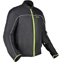 Allextreme AVIANT AIR Bike Riding Jacket CE Level 2 Certified Armour Protector Elbows Shoulders Protection Mesh Fabric Motorcycle Rider Gear for Bikers (5XL, Black & Green)-picture-16