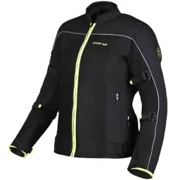 AllExtreme AVIANT AIR Mesh Fabric Black Women Bike Riding Jacket with Armour, Elbows &a; Shoulders Protection, Size: XL-picture-17