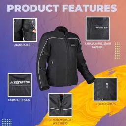 AllExtreme AVIANT Mesh Fabric Black &a; Green Air Women Bike Riding Jacket with Armour Protector Elbows &a; Shoulders, Size: 3XL image 3