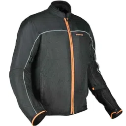 AllExtreme AVIANT Mesh Fabric Black &a; Orange Air Bike Riding Jacket with Armour Protector Elbows &a; Shoulders, Size: 3XL-picture-24
