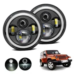 AllExtreme EX7IRH2 2 Pcs 7 inch Round LED Headlight Set-picture-11