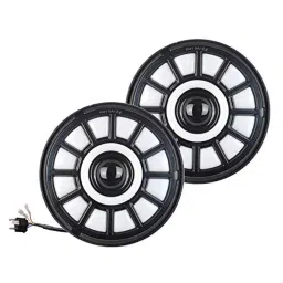 AllExtreme Ex7Wh12 7 inch Full Ring Round White Led Headlight With Hi/Low Beam White &a; Yellow Angel Eye Lamp Compatible With Royal Enfield Bullet, Harley Davidson Jeep Wrangler (75W), (Pack of 2)-picture-14