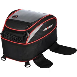 allextreme EXFTB01 Magnetic Fuel Tank Bag with Rain Cover & Multi-Pocket Storage Compartments Universal Fit Accessory for All Motorcycles Bike Luggage Box Black Polyester Motorbike Saddlebag-picture-10