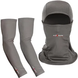 allextreme Grey Bike Face Mask for Men-picture-25