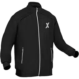 Allextreme GX01 Men's Windcheater with Front Zip Closure Full Sleeve Polyester Windbreaker Sports Winter Jacket for Riders Gym Workout Running Travel Trekking (XL, Black)-picture-15