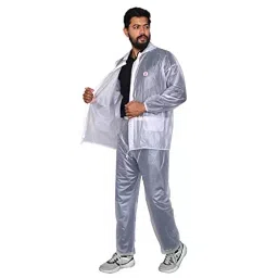 Allextreme Kinder Universal Raincoat with Adjustable Hood, Drawstring Hem, Carrying Pouch White Color Size XXL for Men, Women, EX-PAR-K1-picture-16