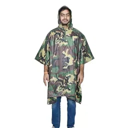 Allextreme Poncho Raincoat Heavy Duty Military Impermeable Jacket Army Green Size 3XL Model 1 for Outdoor, Hiking, Camping, AL6PU01-picture-19