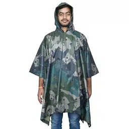 Allextreme Poncho Raincoat Heavy Duty Military Impermeable Jacket Army Green Size 4XL Model 5 for Outdoor, Hiking, Camping, ‎AL6PU05-picture-32