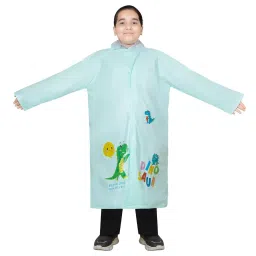 Allextreme Raincoat Aquamarine Color Dino Print Size 4XL with Hood, School Bag Cover and Carry Pouch for Kids (13-15 Years), ALE-00F-picture-35