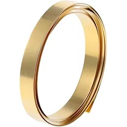 AllGIFT Brass Sheet Roll,1000mm x10mm Metal Foil,Thin Brass Strip Yellow Practical for Crafts, Electrical Repairs, Grounding(0.4x10x1000mm)-picture-20