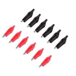 Alligator (Crocodile) Clip Red+Black 6-pair-(12Pcs)-picture-14