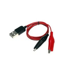 Alligator Test Clips Clamp To USB Male Connector Power Supply Adapter Wire 58cm Cable Red And Black-picture-21