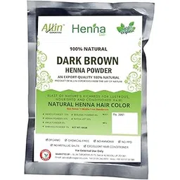 Allin Exporters Dark Brown Henna Hair Color - 100% Organic and Chemical Free Henna for Hair Color - (60g x 4 Packets)-picture-40