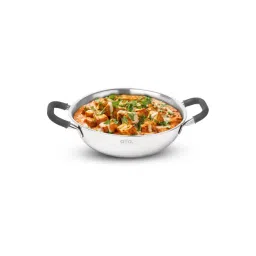 Allo Silver Stainless Steel Kadai without Handle (28 cm, 4 L)-picture-28