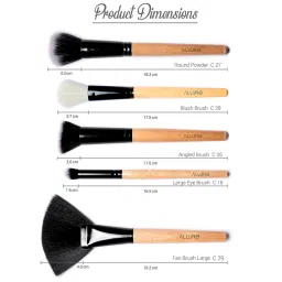 Allure Face Makeup Brush (set Of 05 Ackf2-05) image 3