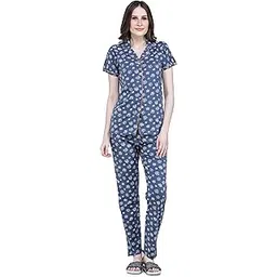 allure blue Women TOP & Pyjama Night Suit Set-picture-27