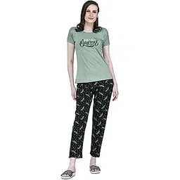allure blue Women TOP & Pyjama Night Suit Set-picture-37