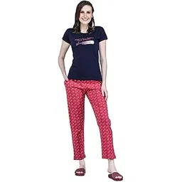 allure blue Women TOP & Pyjama Night Suit Set-picture-40