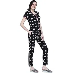 allure blue Women TOP & Pyjama Night Suit Set-picture-55