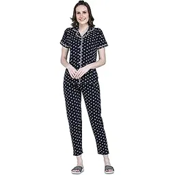 allure blue Women TOP & Pyjama Night Suit Set-picture-24