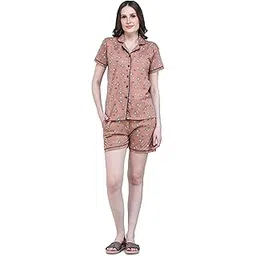 allure blue Women TOP & Shorts Night Suit Set-picture-41