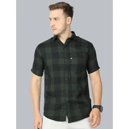 ALLWIN PAUL Men Classic Shepherd Checks Opaque Checked Casual Shirt-picture-39