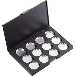 allwon empty magnetic eyeshadow makeup palette with 12pcs 26mm round metal pans-picture-24