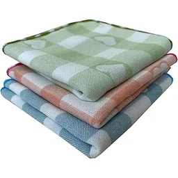 Ally Vinny Soft Cotton Handkerchiefs for Womens/Girls/Kids | Face Towels for Daily Use | Reusable & Gentle on Skin | Multi-Color Checkered Design | Pack of 12-picture-33