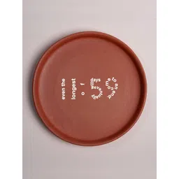 ALMIRO TREE 11:59 Illustration Terracotta Wall Plate-picture-33