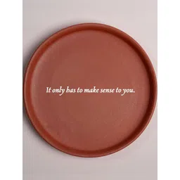 ALMIRO TREE Brown Printed Terracotta Wall Plate-picture-23