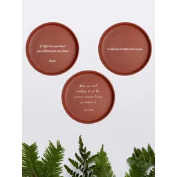 Almiro Tree Guided by Light Terracotta Wall Plate Set-picture-36