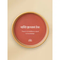 ALMIRO TREE Sanskrit Mantra Terracotta Wall Plate-picture-16